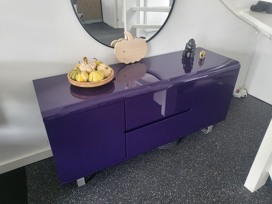 Image 1 of Sideboard High Gloss Purple