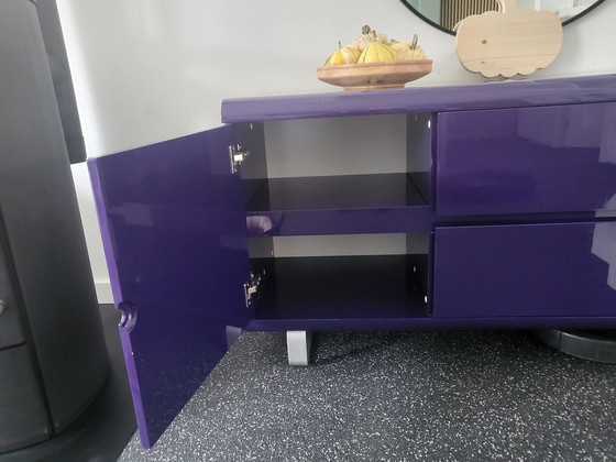 Image 1 of Sideboard High Gloss Purple