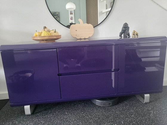 Image 1 of Sideboard High Gloss Purple