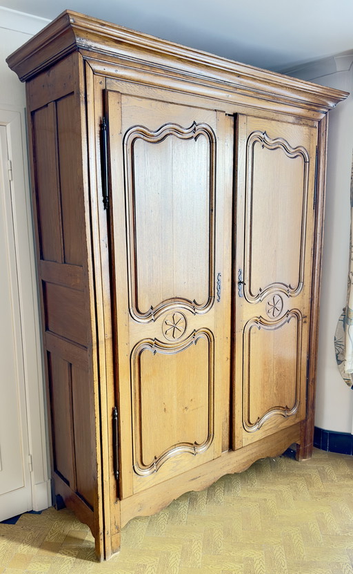 Antique oak Cabinet (Louis XV/XVI style) - Belgium, 1850-1920