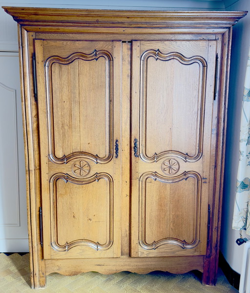 Antique oak Cabinet (Louis XV/XVI style) - Belgium, 1850-1920