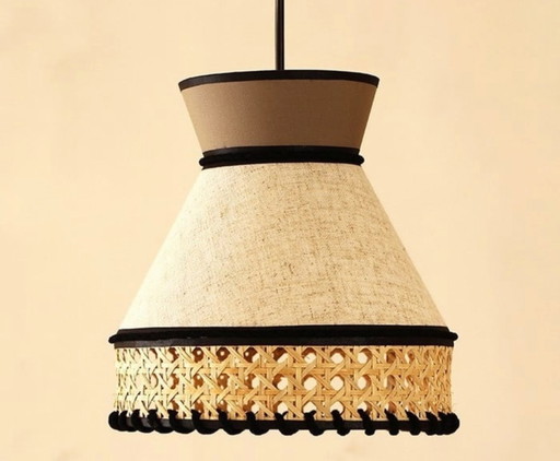 Pendant Lamp Cane Two Pieces