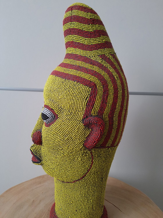 Image 1 of Balimeke Beaded Head Cameroon