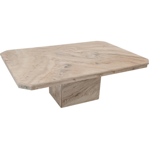 Italian vintage marble coffee table, 1980s