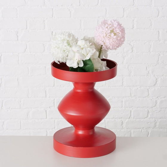 Image 1 of Modern Red Design Side Table Metal