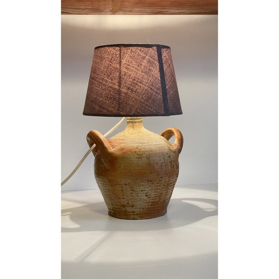 Vintage pottery lamp on sale