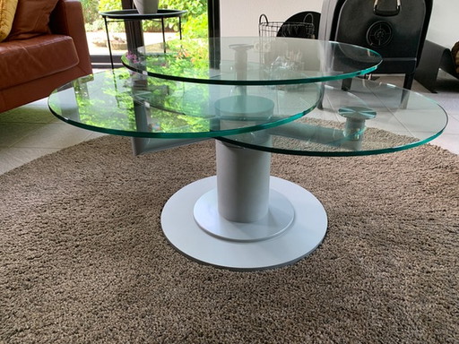 Italian design coffee table glass