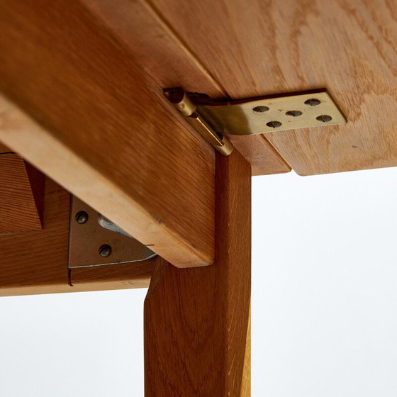 Image 1 of Vintage oak dining table with 2 extensions by Kai Winding for Slagelse Møbelværk, 1960