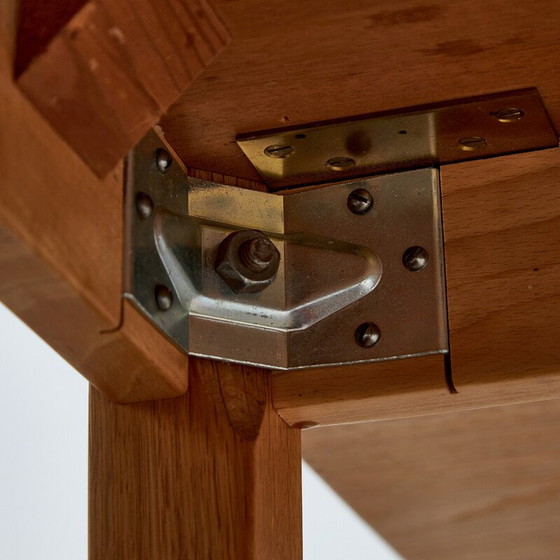 Image 1 of Vintage oak dining table with 2 extensions by Kai Winding for Slagelse Møbelværk, 1960