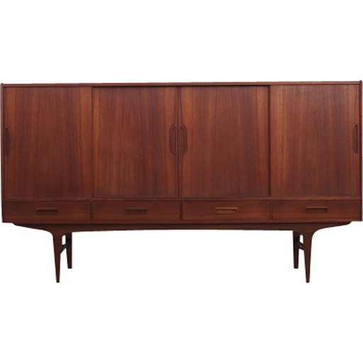 Vintage teak highboard by Børge Seindal for Westergaard, 1960s