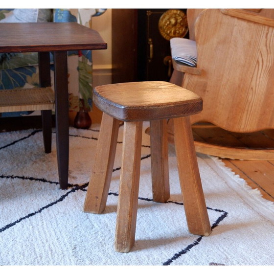 Image 1 of Sgabello in legno vintage, 1960