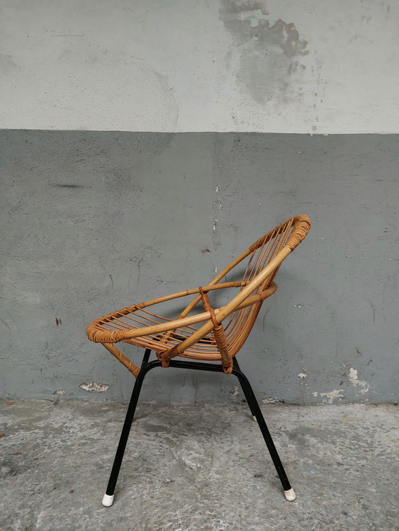 Image 1 of Mid-century Rohe Noordwolde bamboo lounge chair