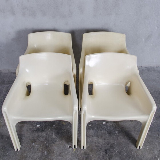 Image 1 of Set of 4 Dining Chairs "Gaudi Model" by Vico Magistretti for Artemide - 1970s