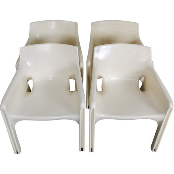 Image 1 of Set of 4 Dining Chairs "Gaudi Model" by Vico Magistretti for Artemide - 1970s