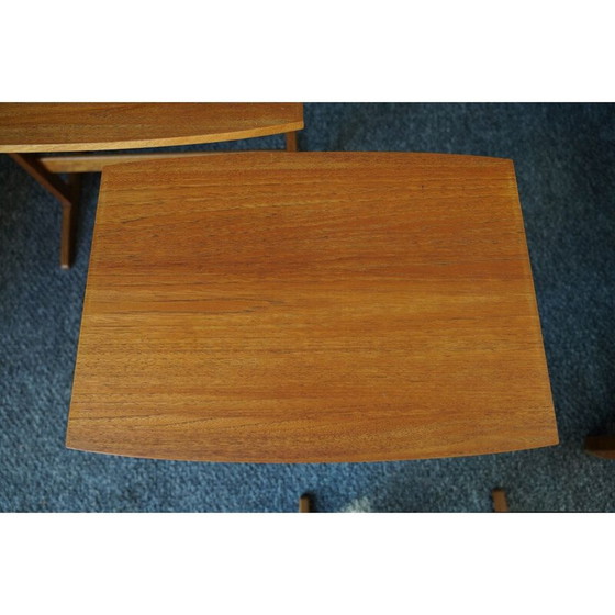 Image 1 of Trestle vintage nesting tables in teak, Denmark
