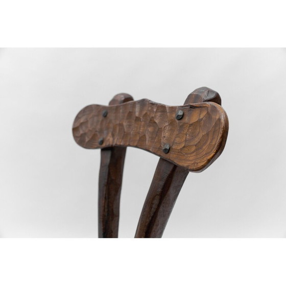Image 1 of Vintage provincial carved chair, France 1960