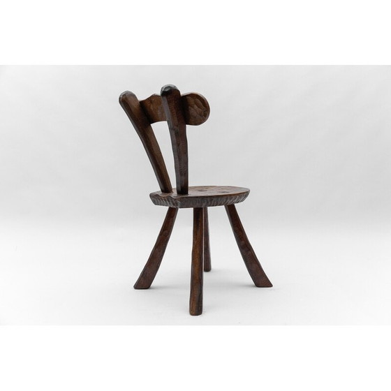 Image 1 of Vintage provincial carved chair, France 1960