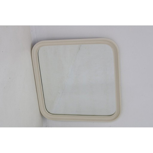 Specchio da parete quadrato vintage, Italia anni '60