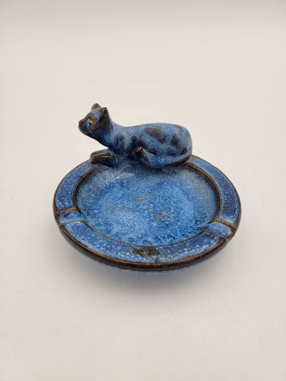 Image 1 of Blue ashtray