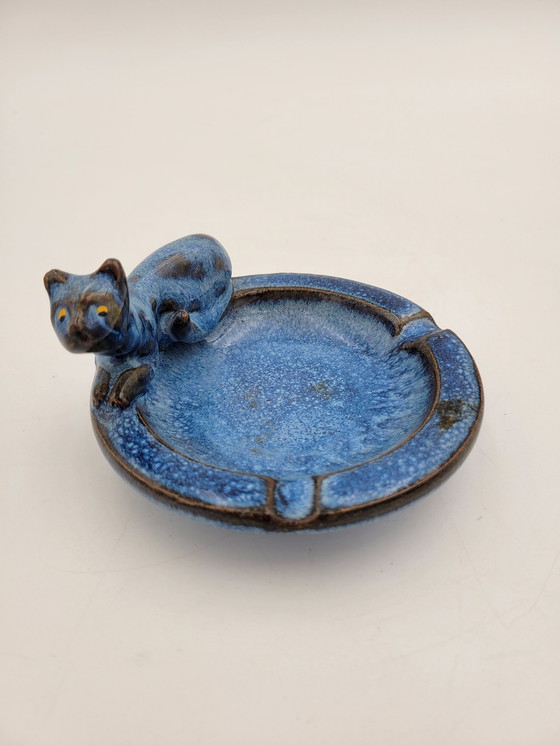 Image 1 of Blue ashtray