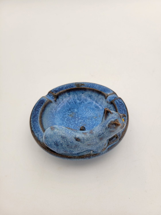 Image 1 of Blue ashtray