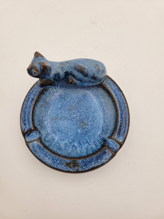 Image 1 of Blue ashtray