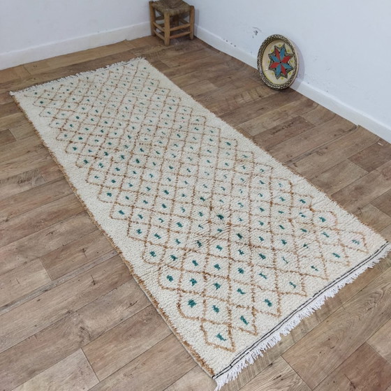 Image 1 of Authentic Handmade Multicolor Berber Carpet - Authentischer Handgefertigter Bunter Berberteppich