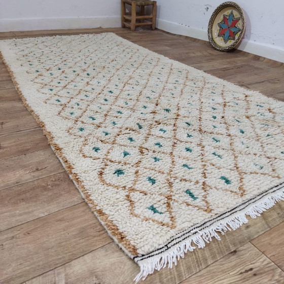 Image 1 of Authentic Handmade Multicolor Berber Carpet - Authentischer Handgefertigter Bunter Berberteppich