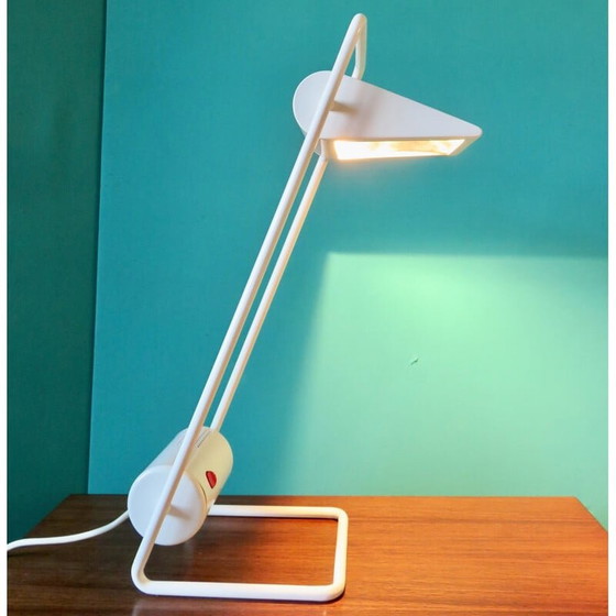 Image 1 of Coppia di lampade vintage in metallo laccato bianco "Arkilux", Danimarca 1995