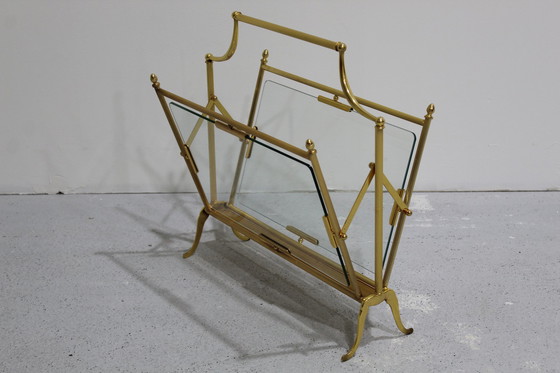 Image 1 of Portariviste vintage, ottone, vetro