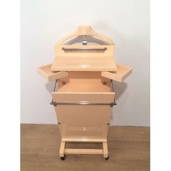 Image 1 of Vintage lacquered wood nightstand, 1970