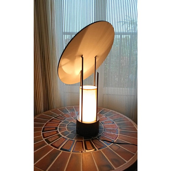 Image 1 of Lampada da scrivania vintage in bianco e nero, 1970
