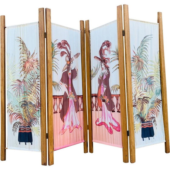 Image 1 of Vintage 4-sided screen