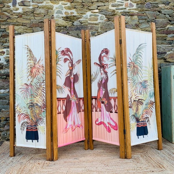 Image 1 of Vintage 4-sided screen