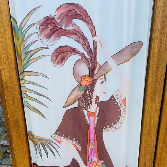 Image 1 of Vintage 4-sided screen