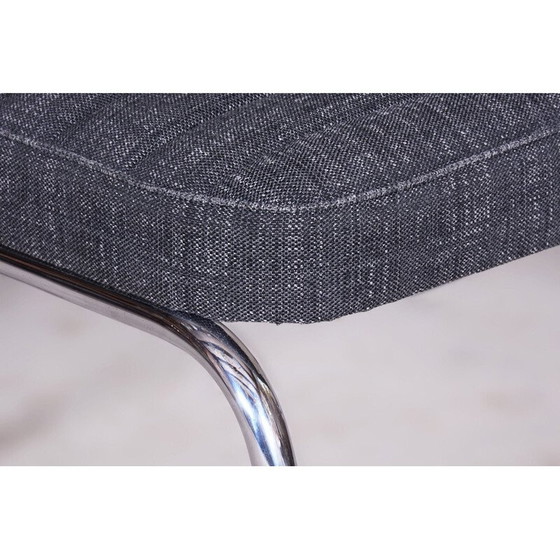 Image 1 of Vintage Bauhaus stool in chromed steel, Czechoslovakia 1940