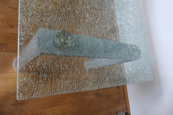 Image 1 of Modern crackle dining table