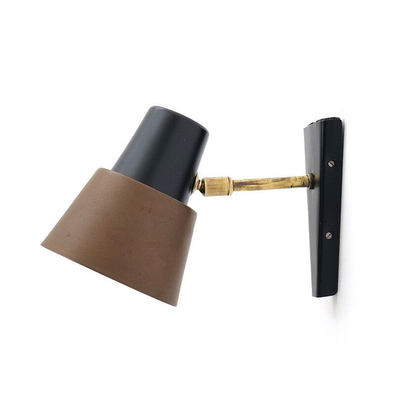 Image 1 of Vintage brass and copper wall lamp, 1950s