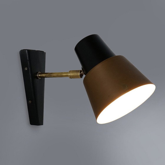Image 1 of Vintage brass and copper wall lamp, 1950s