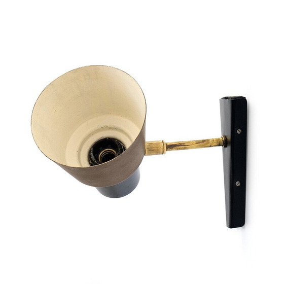Image 1 of Vintage brass and copper wall lamp, 1950s