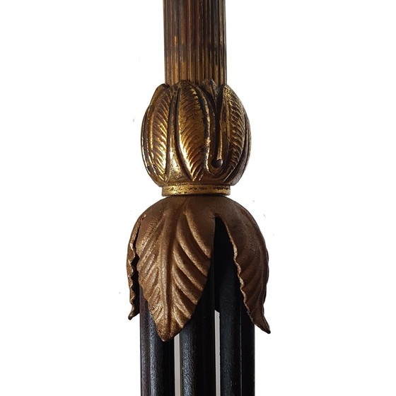 Image 1 of Lampada da tavolo francese vintage con ornamenti floreali