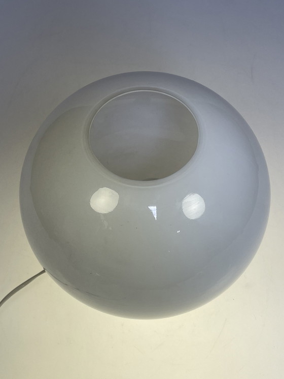 Image 1 of Space Age Glass Ball Lamp "Bulb" / Table Lamp, Glashütte Limburg, Germany 1970'S