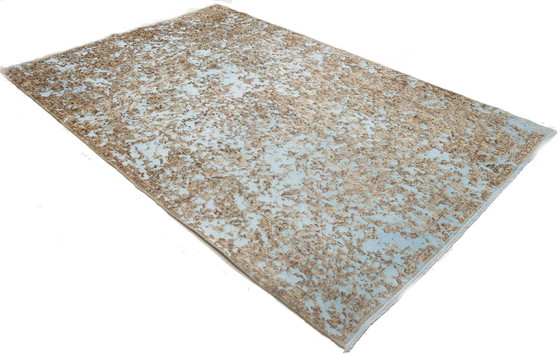 Image 1 of 1X Vintage-Blue Lagoon - 293X187 Cm - Handgeknüpft - Nr. 13731