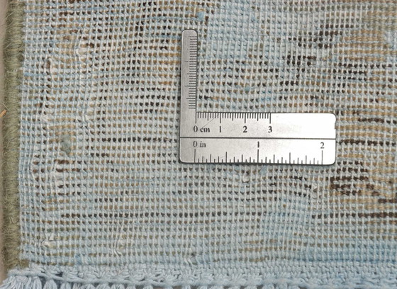 Image 1 of 1X Vintage-Blue Lagoon - 293X187 Cm - Handgeknüpft - Nr. 13731