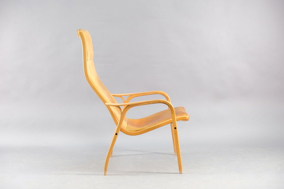 Image 1 of Swedese Lamino leather armchair by Yngve Ekström