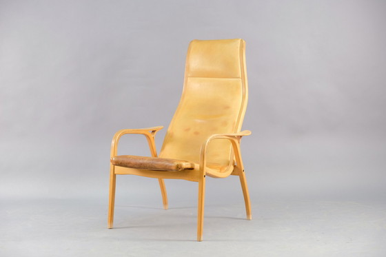 Image 1 of Swedese Lamino leather armchair by Yngve Ekström