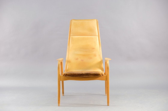 Image 1 of Swedese Lamino leather armchair by Yngve Ekström