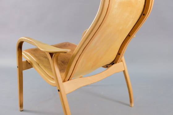 Image 1 of Swedese Lamino leather armchair by Yngve Ekström