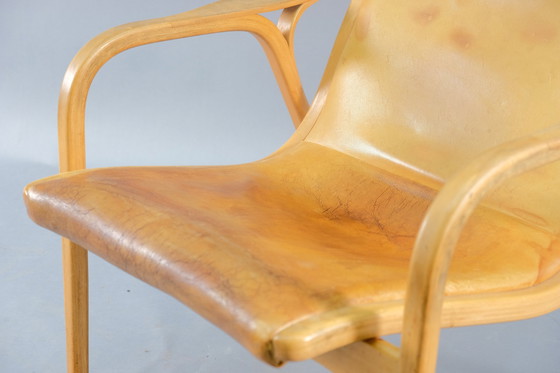 Image 1 of Swedese Lamino leather armchair by Yngve Ekström