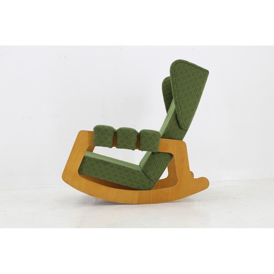 Image 1 of Vintage Brutalist rocking chair, Czechoslovakia 1970s